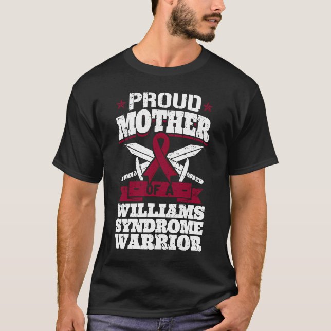 Proud Mutter eines Williams-Syndroms Warrior Aware T-Shirt (Vorderseite)