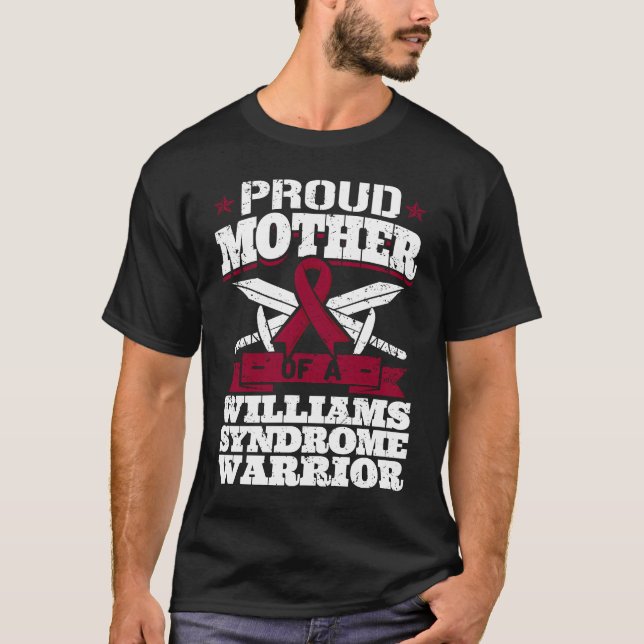 Proud Mutter eines Williams-Syndroms Warrior Aware T-Shirt (Vorderseite)
