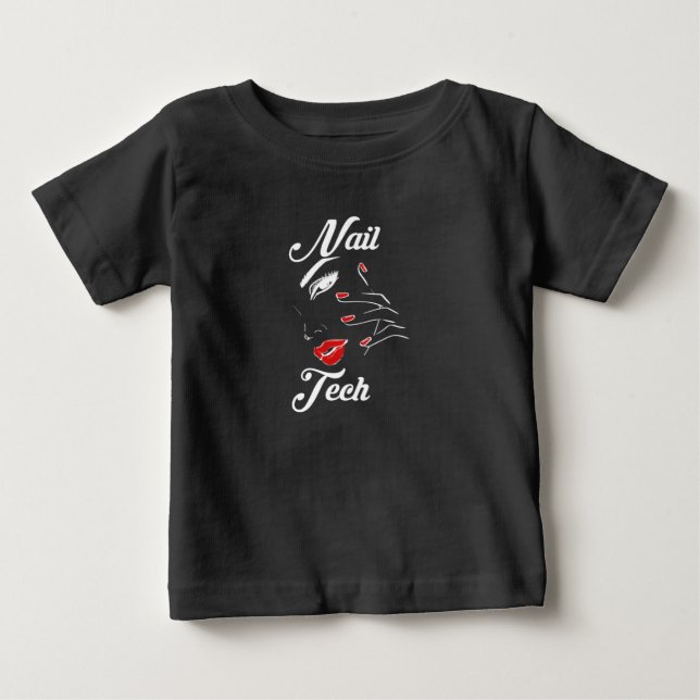 Proud Nail Tech Baby T-shirt (Vorderseite)