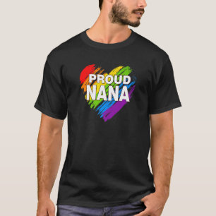 Proud Nana Lgbt Rainbow Gay Pride Muttertag T-Shirt