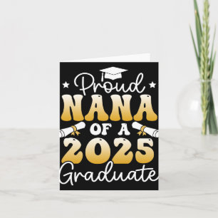 Proud Nana mit einer Cl von 2025 Graduate Senior G Karte