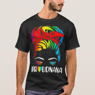 Proud Nana Pride LGBT Flag Gay Lesbian Matching Fa T-Shirt