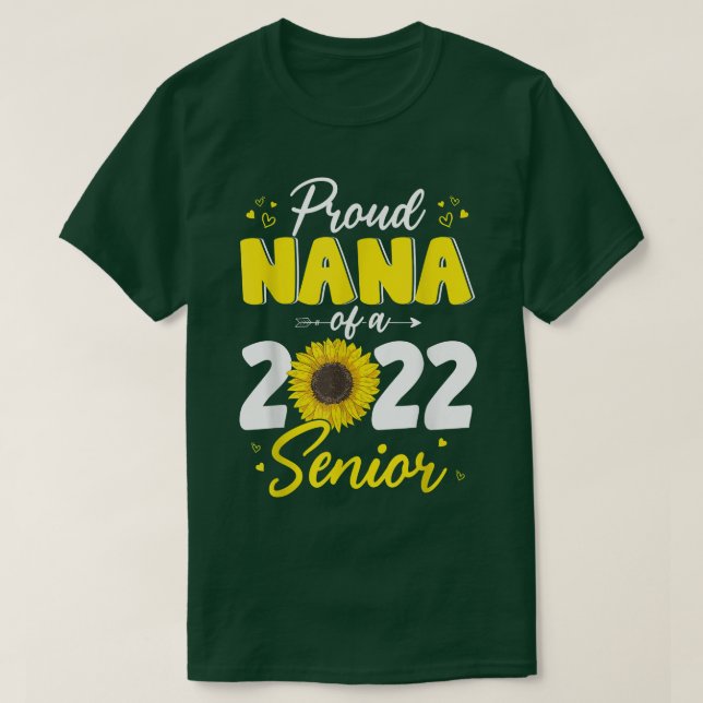 Proud Nana von einem Senior Graduate 2022 Sunfloe T-Shirt (Design vorne)