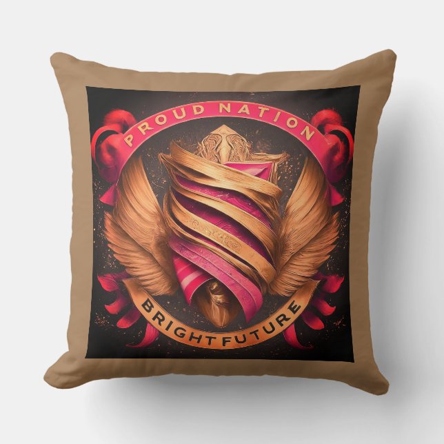 Proud Nation Bright Future Kissen (Vorderseite)