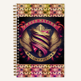 Proud Nation Bright Future Spiral Notebook Notizbuch