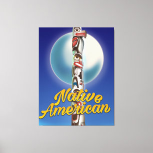 Proud Native American Leinwanddruck