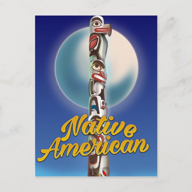 Proud Native American Postkarte (Vorderseite)