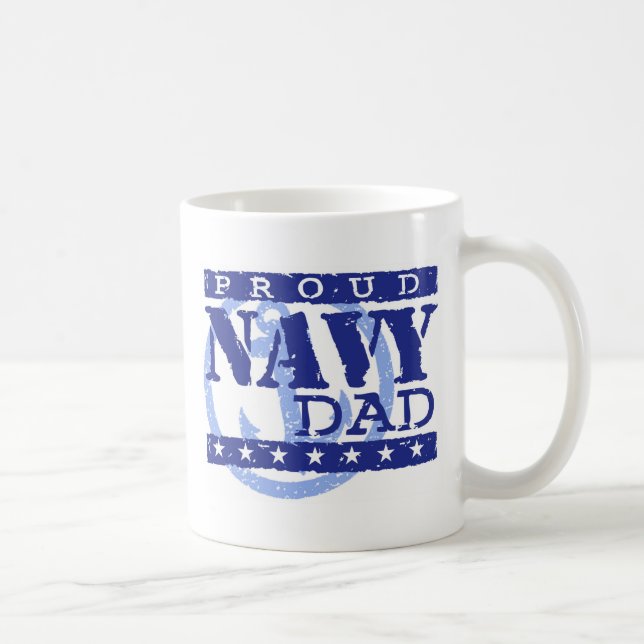 Proud Navy-Vater Kaffeetasse (Rechts)