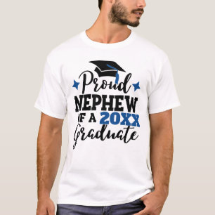 Proud Neffe 2022 Absolvent schwarzen blauen Tassel T-Shirt
