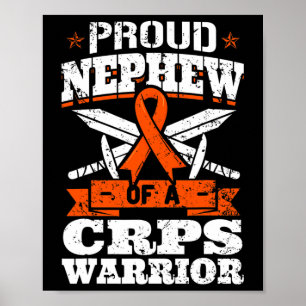 Proud Nephew eines CRPS-Kriegers RSD Awareness Rib Poster