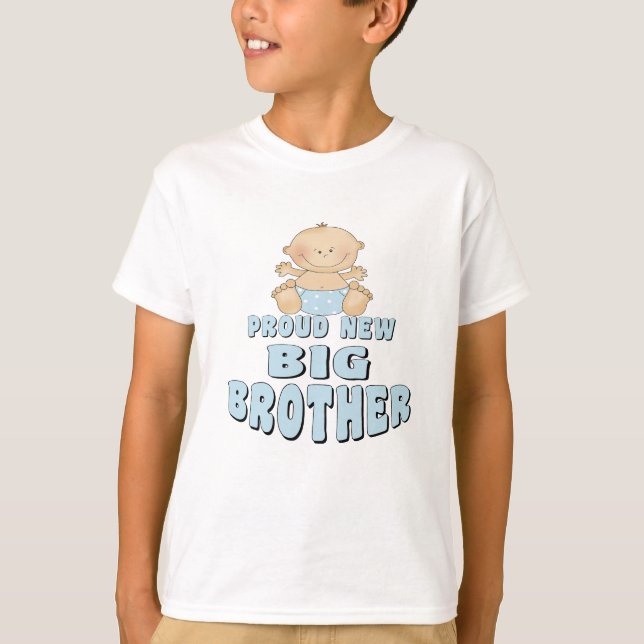 Proud New Big Brother Boy T-Shirt (Vorderseite)
