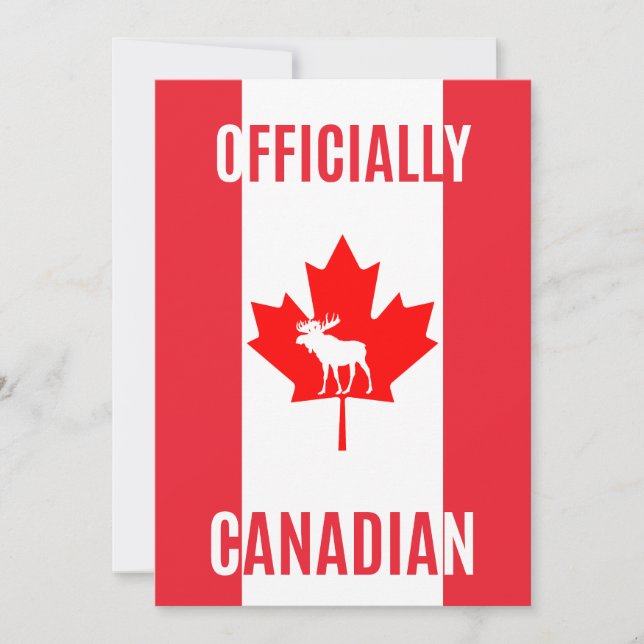 Proud New Canadian Citizen Card – Patriotic Gift Dankeskarte (Vorderseite)