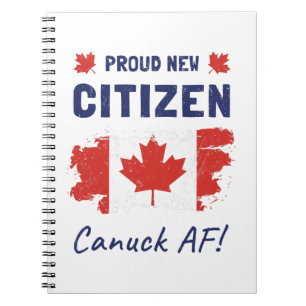 Proud New Canadian Citizen, Citizenship Ceremony Notizblock