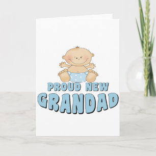 PROUD NEW Grandad Boy Karte