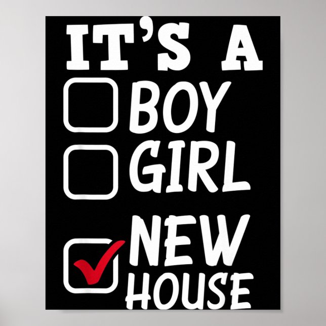 Proud New Homeowner New House Funny New Homeowner  Poster (Vorne)