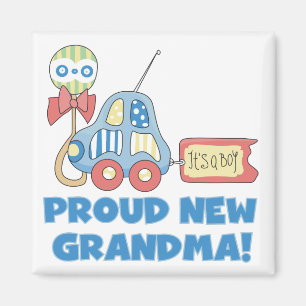 Proud New Oma-It ist ein Boy Tshirts and Gifts Magnet
