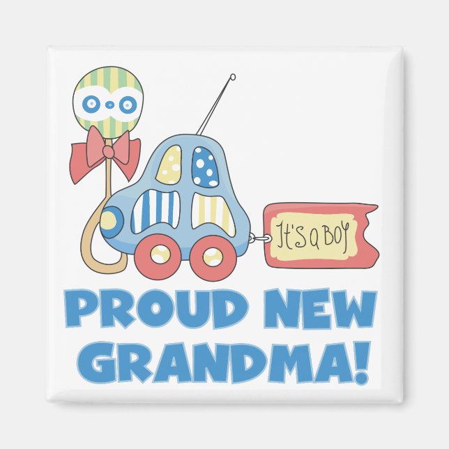 Proud New Oma-It ist ein Boy Tshirts and Gifts Magnet (Vorne)