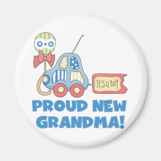 Proud New Oma-It ist ein Boy Tshirts and Gifts Magnet (Vorne)