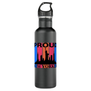 Proud New Yorker - New York Lover Edelstahlflasche