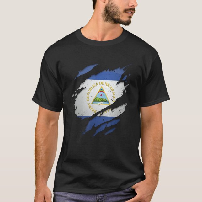 Proud nicaraguanische Shirts Tornado Nicaragua Fla (Vorderseite)