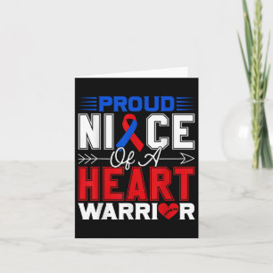 Proud Nichte eines Herzkriegers Chd Awareness Mont Karte