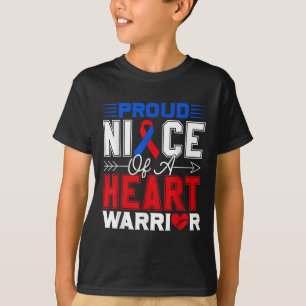 Proud Nichte eines Herzkriegers Chd Awareness Mont T-Shirt