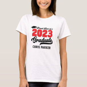 Proud Niece of a 2023 Graduate Red Bold Script T-Shirt