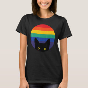 Proud Niedlich Cat Pride Lgbt Transgender Flag Her T-Shirt