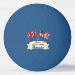 Proud Norwegian Minnesotan Heritage Ping Pong Ball Tischtennisball
