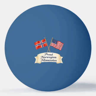 Proud Norwegian Minnesotan Heritage Ping Pong Ball Tischtennisball