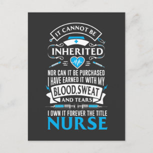 Proud Nurse Abschluss Geschenk RN Hospital Life Postkarte
