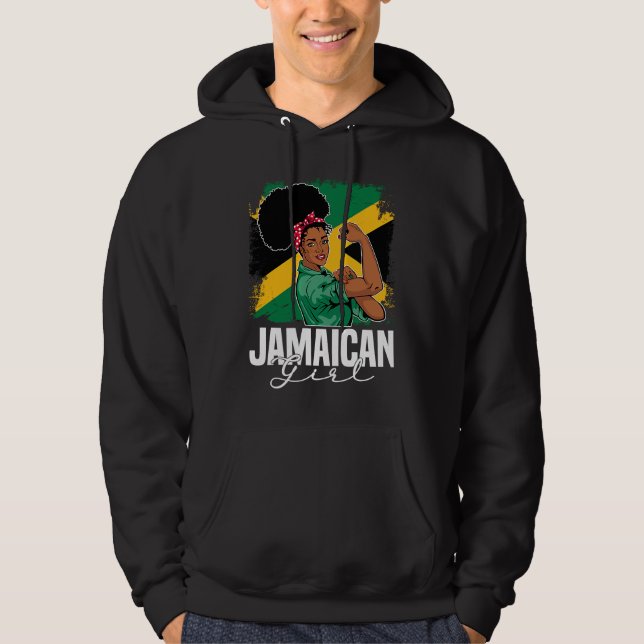 Proud Of My Jamaican Roots Jamaica BHM BLM Pride A Hoodie (Vorderseite)