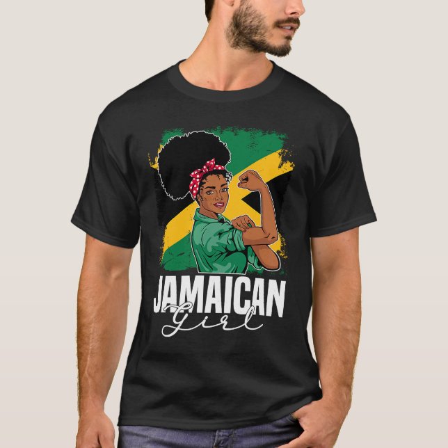 Proud Of My Jamaican Roots Jamaica BHM BLM Pride A T-Shirt (Vorderseite)