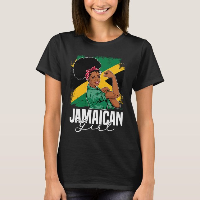 Proud Of My Jamaican Roots Jamaica BHM BLM Pride A T-Shirt (Vorderseite)