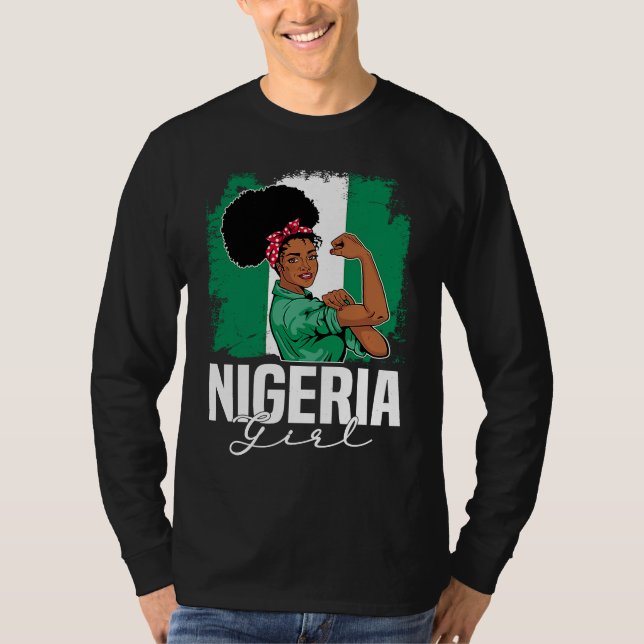 Proud Of My Nigerian Roots Nigeria BHM BLM Pride A T-Shirt (Vorderseite)