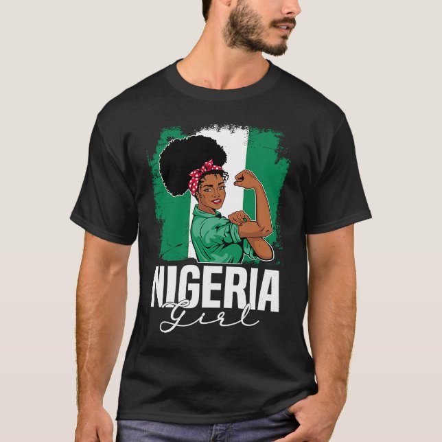 Proud Of My Nigerian Roots Nigeria BHM BLM Pride A T-Shirt (Vorderseite)