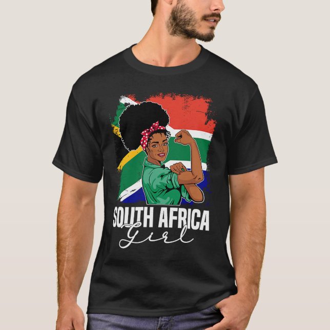 Proud Of My South Africa Roots South African BHM A T-Shirt (Vorderseite)