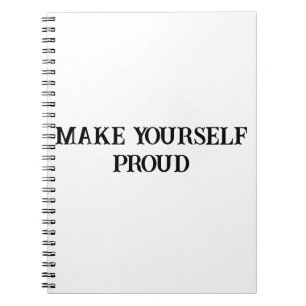 Proud of You Motivierend Women's Notebook Notizblock