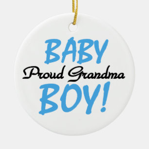 Proud Oma Baby Boy Geschenke Keramikornament