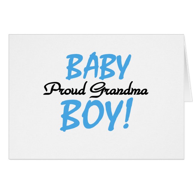Proud Oma Baby Boy T Shirts und Geschenke (Vorderseite (Horizontal))