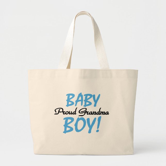 Proud Oma Baby Boy T Shirts und Geschenke Jumbo Stoffbeutel (Vorne)