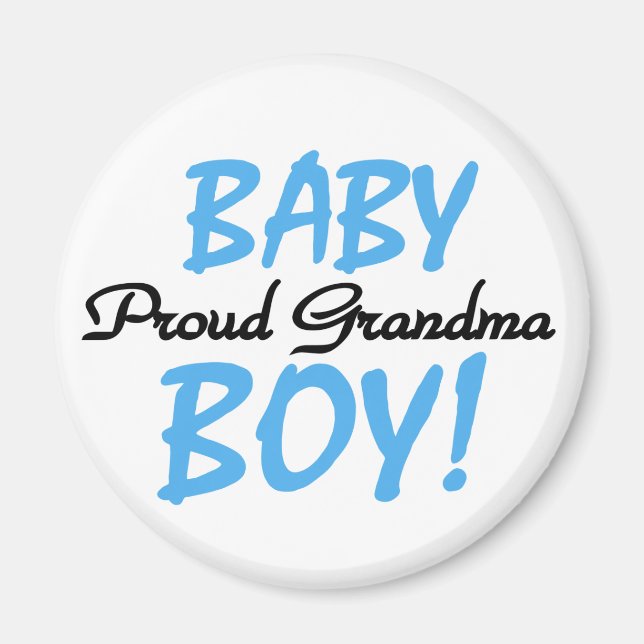 Proud Oma Baby Boy T Shirts und Geschenke Magnet (Vorne)