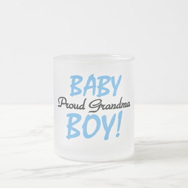 Proud Oma Baby Boy T Shirts und Geschenke Mattglastasse (Mittel)