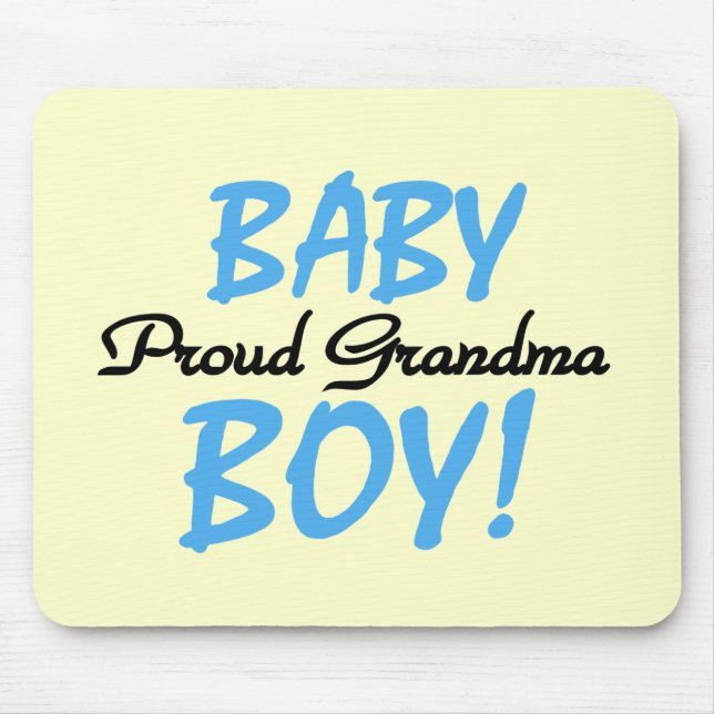 Proud Oma Baby Boy T Shirts und Geschenke Mousepad (Vorne)