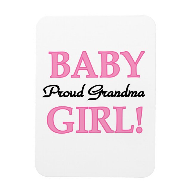 Proud Oma Baby Girl Geschenke Magnet (Vertikal)