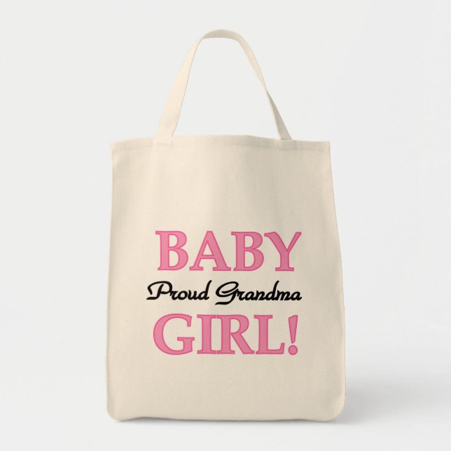Proud Oma Baby Girl Tshirts und Geschenke Tragetasche (Vorne)