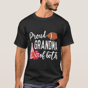 Proud Oma Cheerleader & Football Player T-Shirt