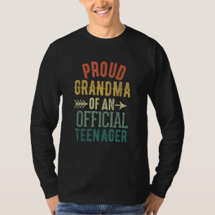 Proud Oma des Offiziellen Teenagers Geburtstag 13. T-Shirt