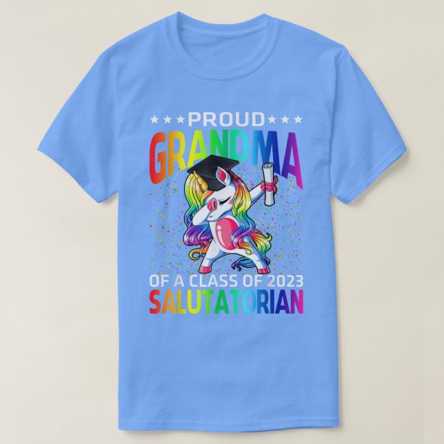 Proud Oma einer Klasse von 2023 Salutatorian Unic T-Shirt (Design vorne)
