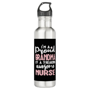 Proud Oma einer Nurse-Großmutter-Krankenpflege Edelstahlflasche